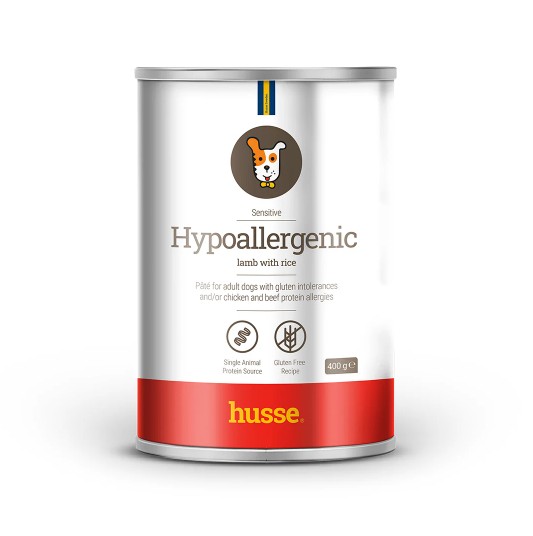 Husse Hypoallergenic Lamm und Reis Pate